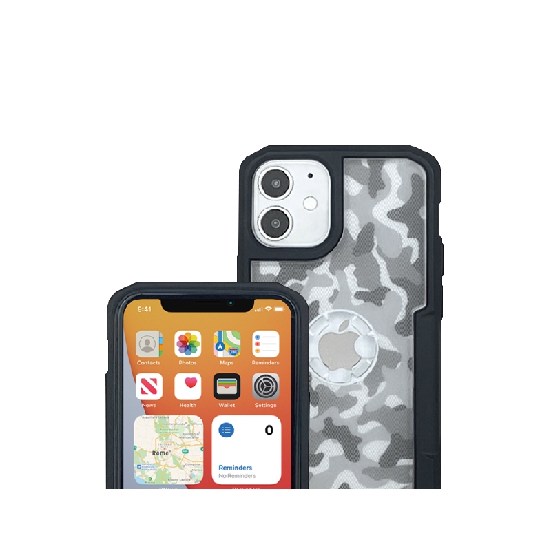 Pokrowiec na telefon z uchwytem CUBE X-Guard do Apple iPhone 12 Mini camo outlet wyprzedaż