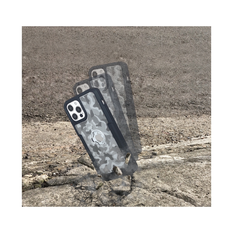 Pokrowiec na telefon z uchwytem CUBE X-Guard do Apple iPhone 12/12 Pro Max camo wyprzedaż