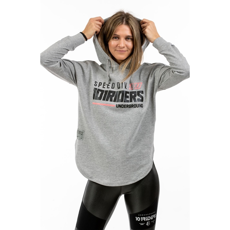 Bluza damska 101 Riders Flowy21 Melanżowa szara
