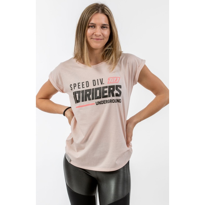 Damski 101 Riders Road Loose Pink T-Shirt