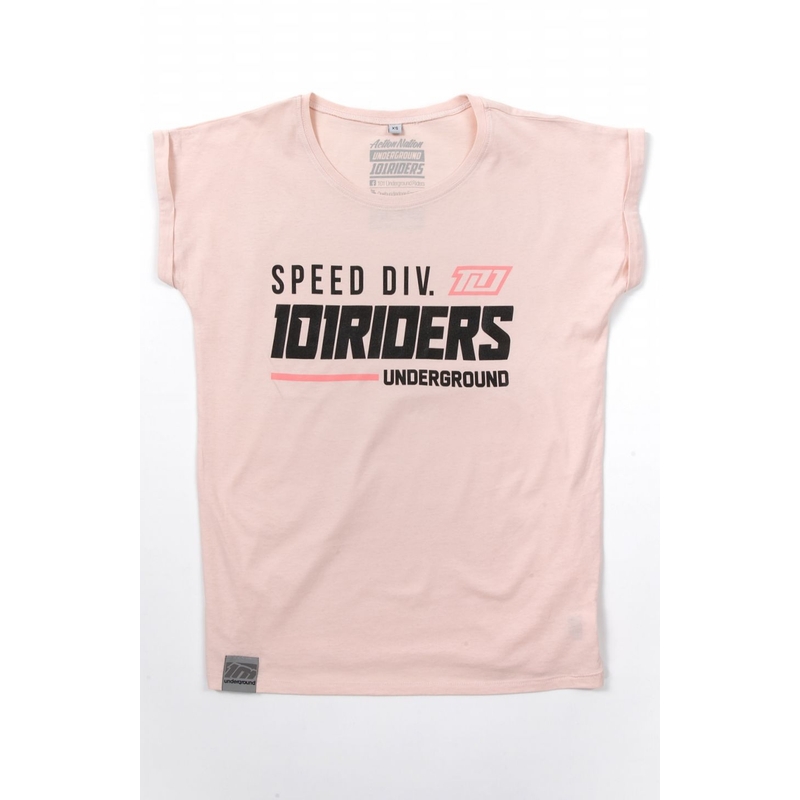 Damski 101 Riders Road Loose Pink T-Shirt