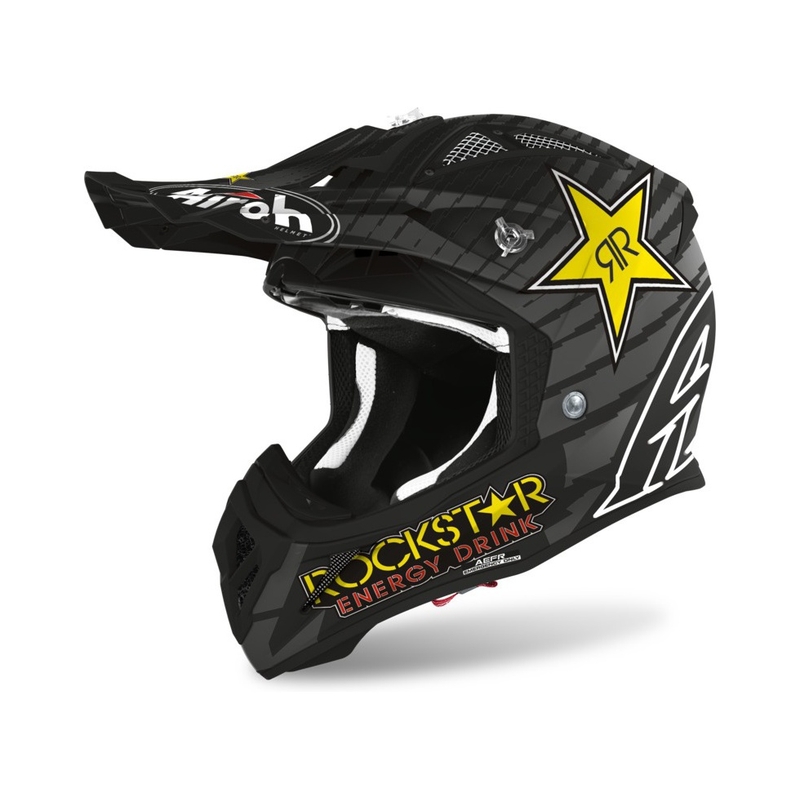 Kask motocrossowy Airoh Aviator ACE Rockstar 2021 szaro-czarny