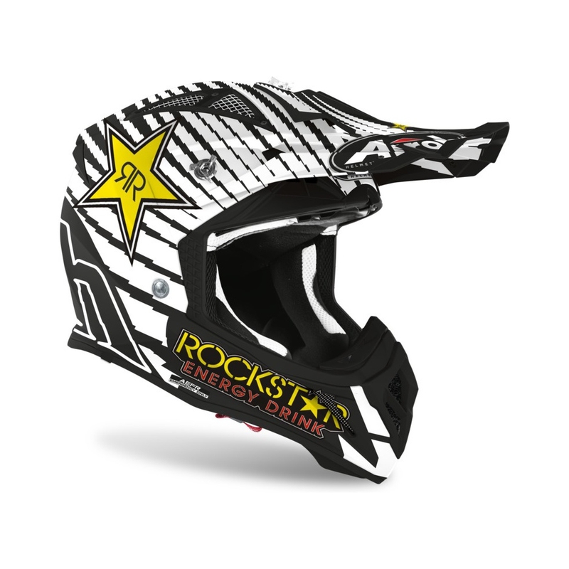 Kask motocrossowy Airoh Aviator ACE Rockstar 2021 szaro-czarny