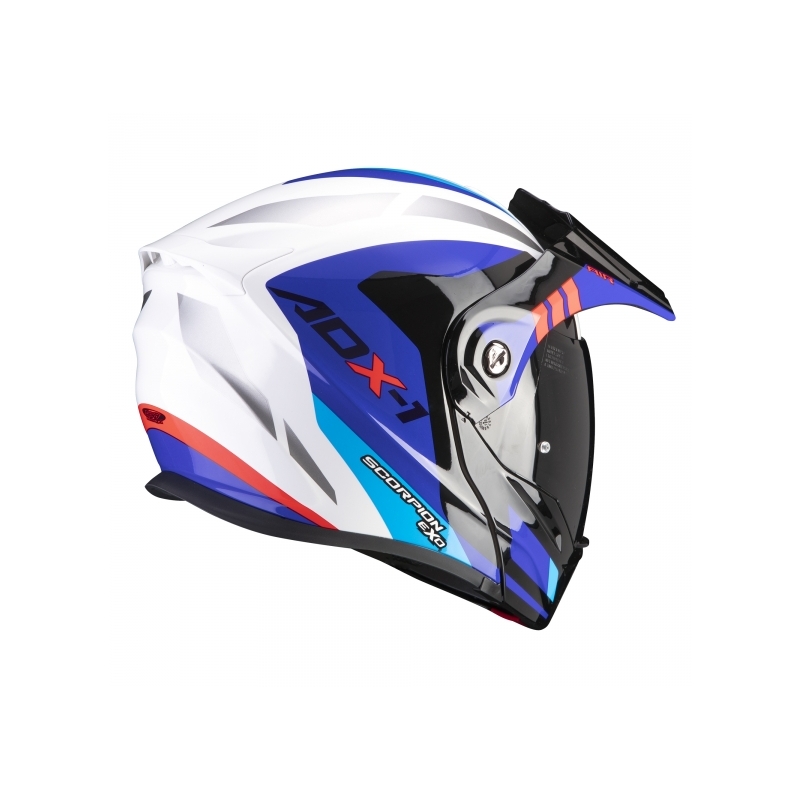 Kask enduro z klapką Scorpion ADX-1 Lontano blue-white
