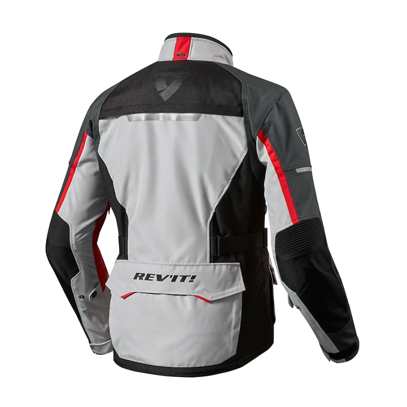 Kurtka motocyklowa Revit Outback 2 srebrno-czerwona wyprzedaż