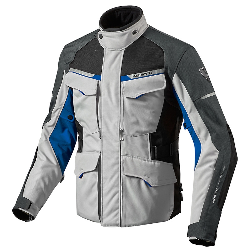 Kurtka motocyklowa Revit Outback 2 srebrno-niebieska wyprzedaż