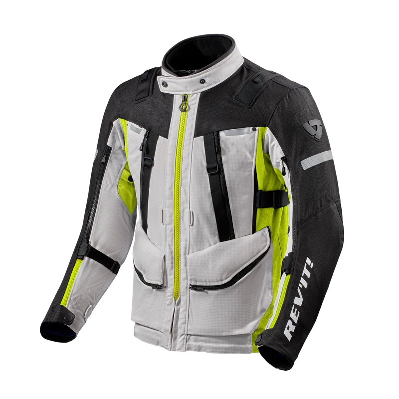 Kurtka motocyklowa Revit Sand 4 H2O srebrno-fluo żółta wyprzedaż