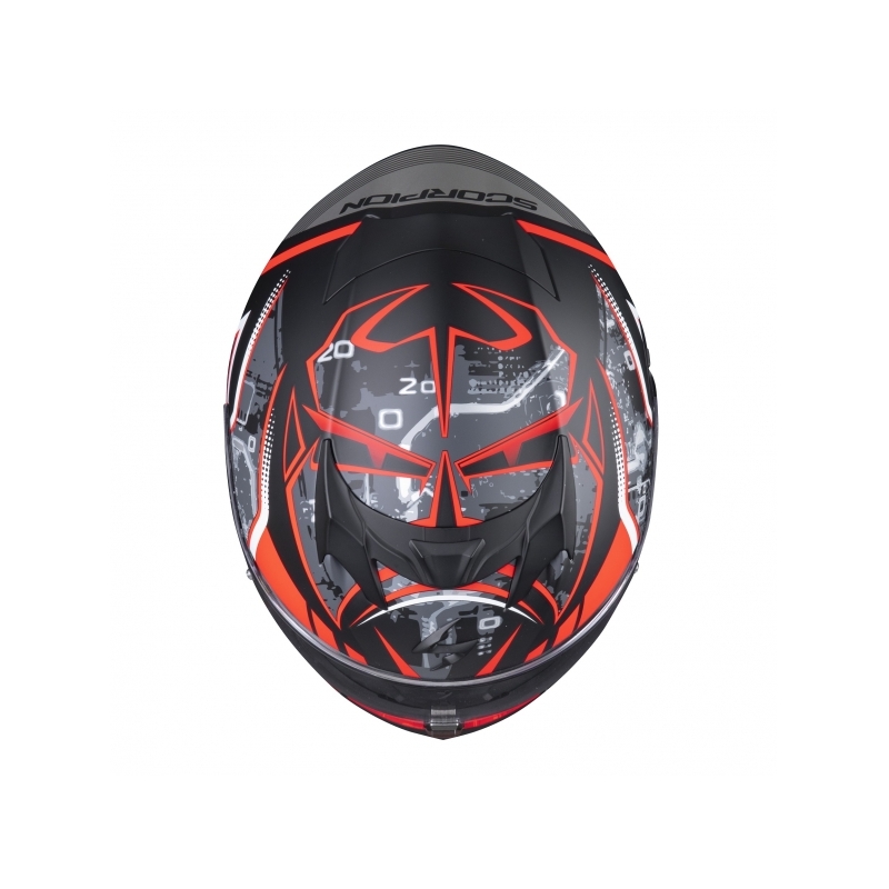Kask integralny Scorpion EXO-520 AIR Fabio Quartararo Replica pomarańczowo-czarno-szary