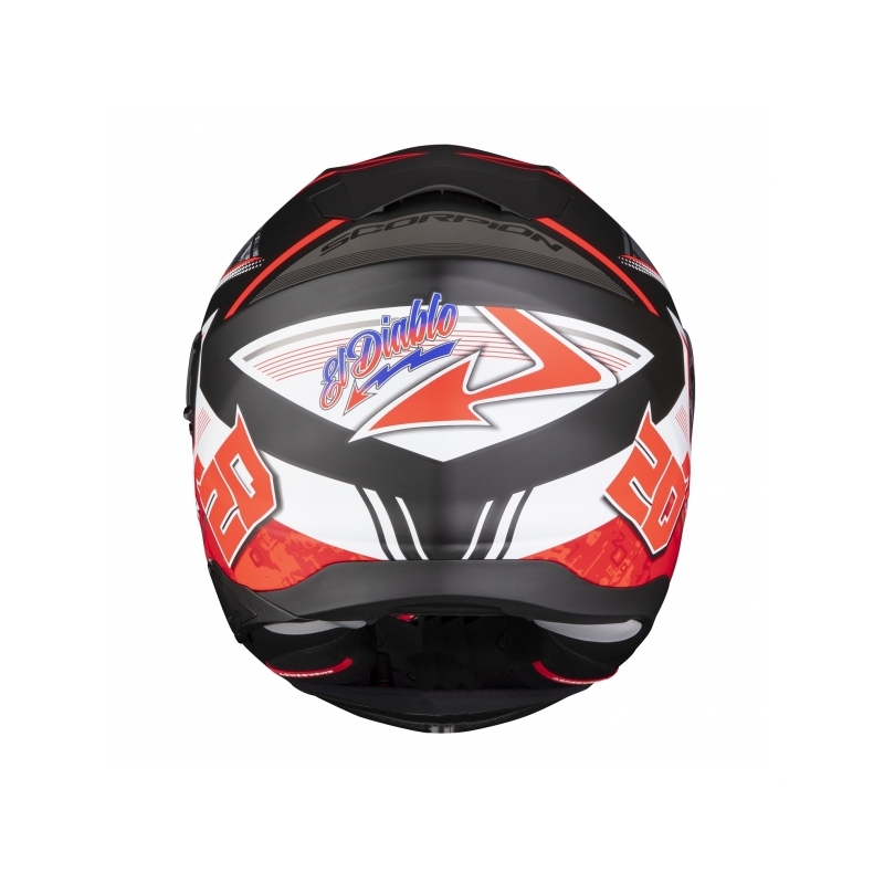 Kask integralny Scorpion EXO-520 AIR Fabio Quartararo Replica pomarańczowo-czarno-szary