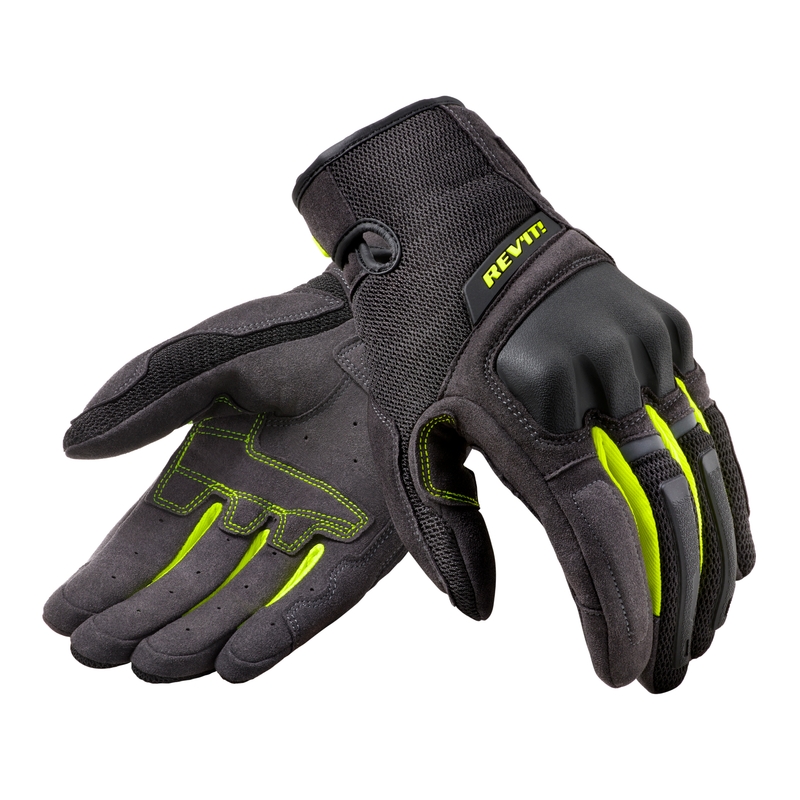 Rękawice motocyklowe Revit Volcano czarno-fluo żółte wyprzedaż