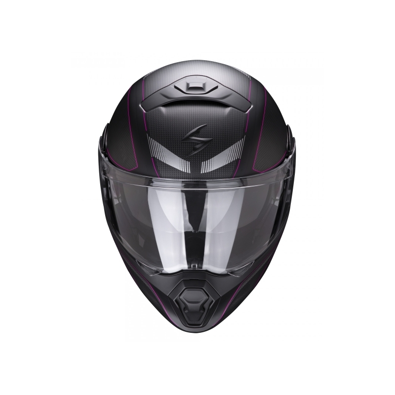 Szczękowy kask motocyklowy Scorpion EXO-930 Cielo czarno-różowy