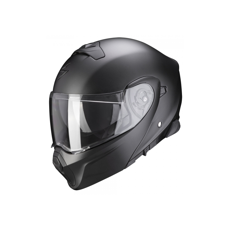 Kask z klapką Scorpion EXO-930 Smart Solid perłowo czarny matowy