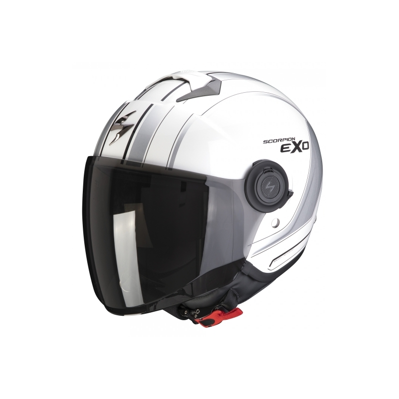 Kask motocyklowy otwarty Scorpion EXO-CITY Scoot white-silver