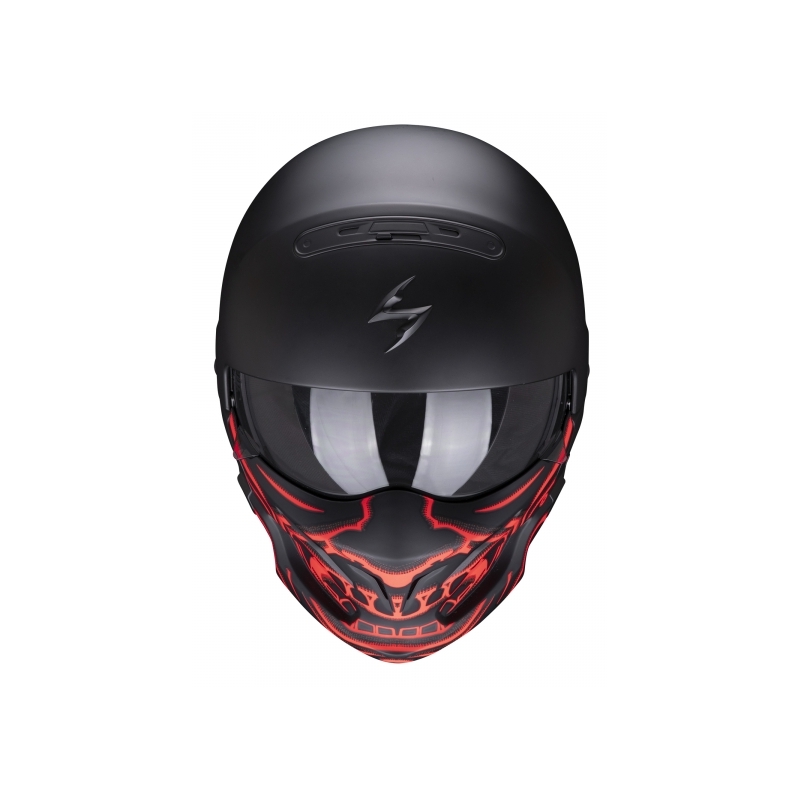 Kask motocyklowy Scorpion EXO-COMBAT EVO Samurai czarno-czerwony