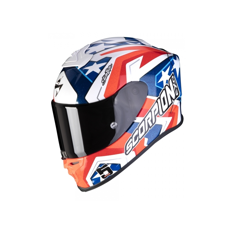 Kask integralny Scorpion EXO-R1 Air Replica Alvaro II biało-czerwono-niebieski