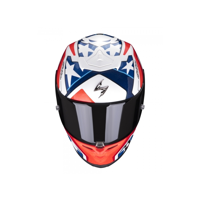 Kask integralny Scorpion EXO-R1 Air Replica Alvaro II biało-czerwono-niebieski