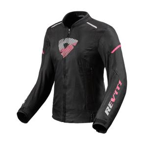 Damska kurtka motocyklowa Revit Sprint H2O czarno-różowa wyprzedaż výprodej