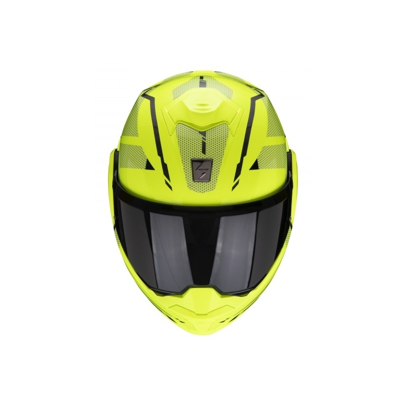 Kask z podnoszoną szczęką Scorpion EXO-TECH Square fluo żółty