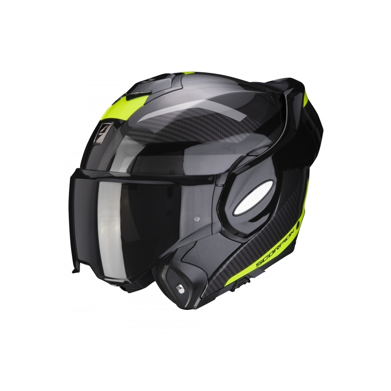 Kask z podnoszoną szczęką Scorpion EXO-TECH Trap czarno-fluo żółty
