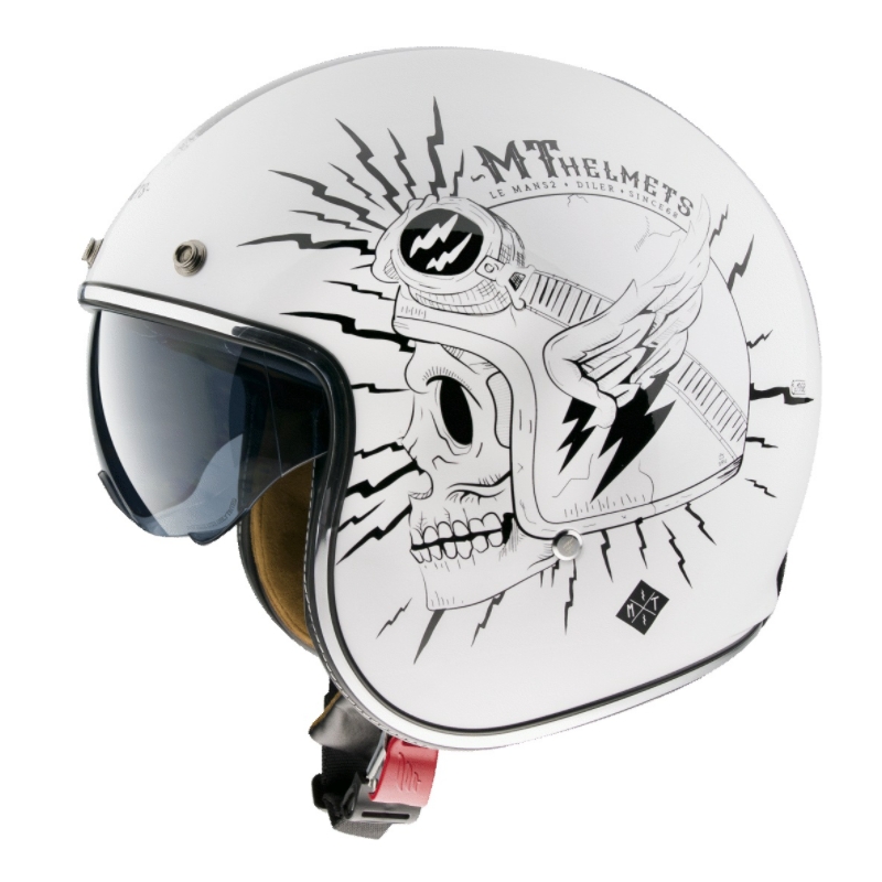 MT LeMans 2 SV Diler Biały otwarty kask motocyklowy