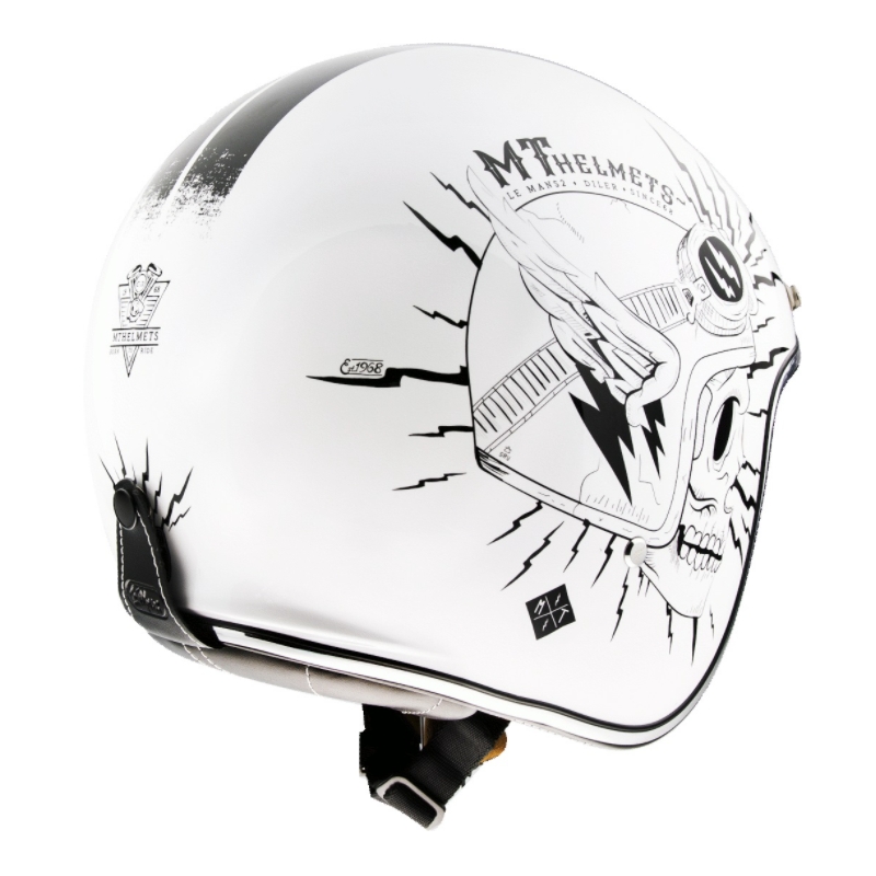 MT LeMans 2 SV Diler Biały otwarty kask motocyklowy
