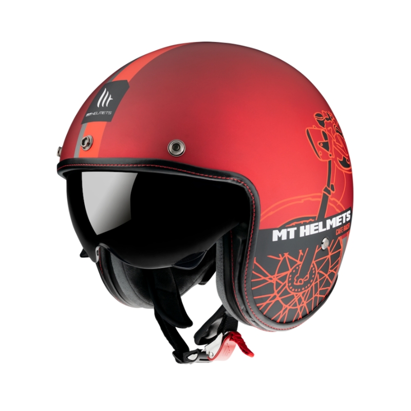 Kask otwarty MT LeMans OF507SV LeMans 2 SV Cafe Racer czerwony wyprzedaż