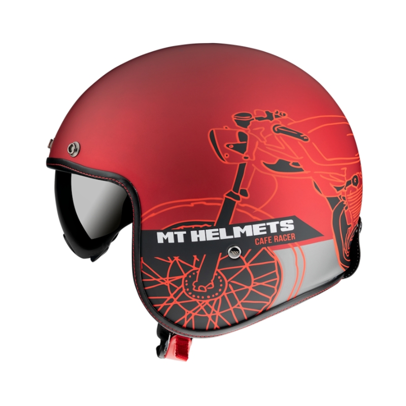 Kask otwarty MT LeMans OF507SV LeMans 2 SV Cafe Racer czerwony wyprzedaż