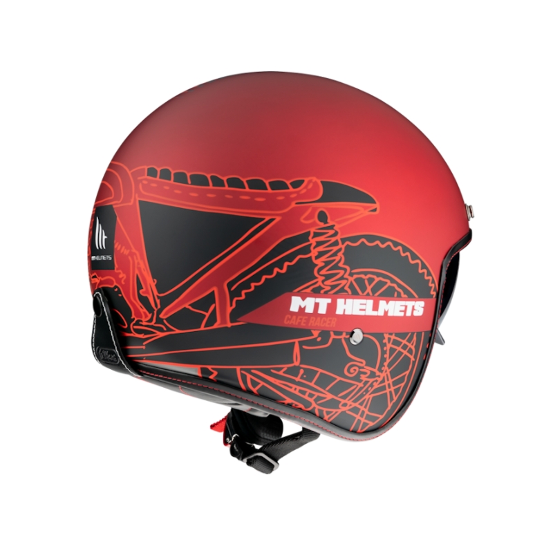 Kask otwarty MT LeMans OF507SV LeMans 2 SV Cafe Racer czerwony wyprzedaż