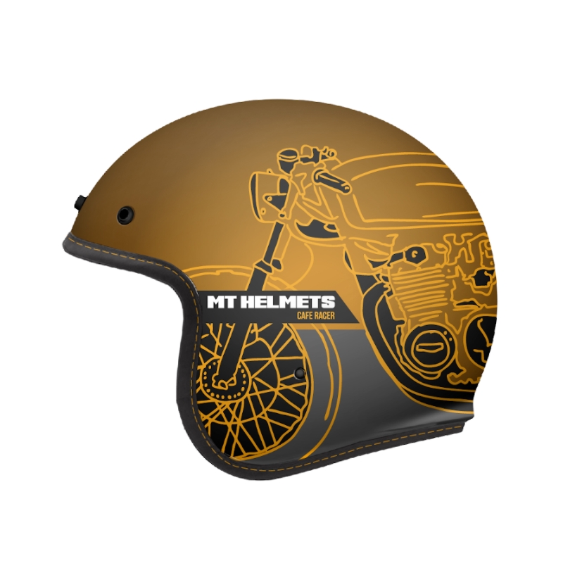 Kask otwarty MT LeMans OF507SV LeMans 2 SV Cafe Racer złoty wyprzedaż