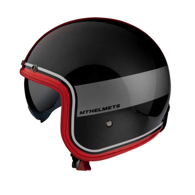Kask otwarty MT LeMans 2 SV Tant black-red-gray wyprzedaż