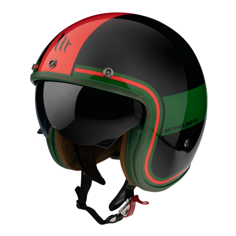 Kask otwarty MT LeMans 2 SV Tant black-red-green