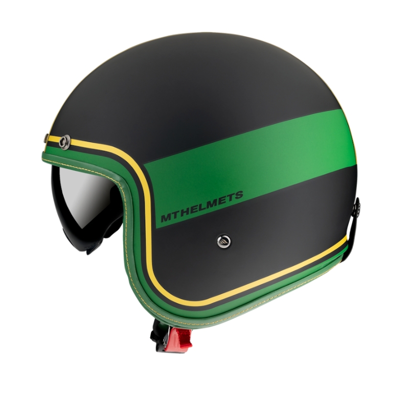 Kask otwarty MT LeMans 2 SV Tant czarno-żółto-zielony