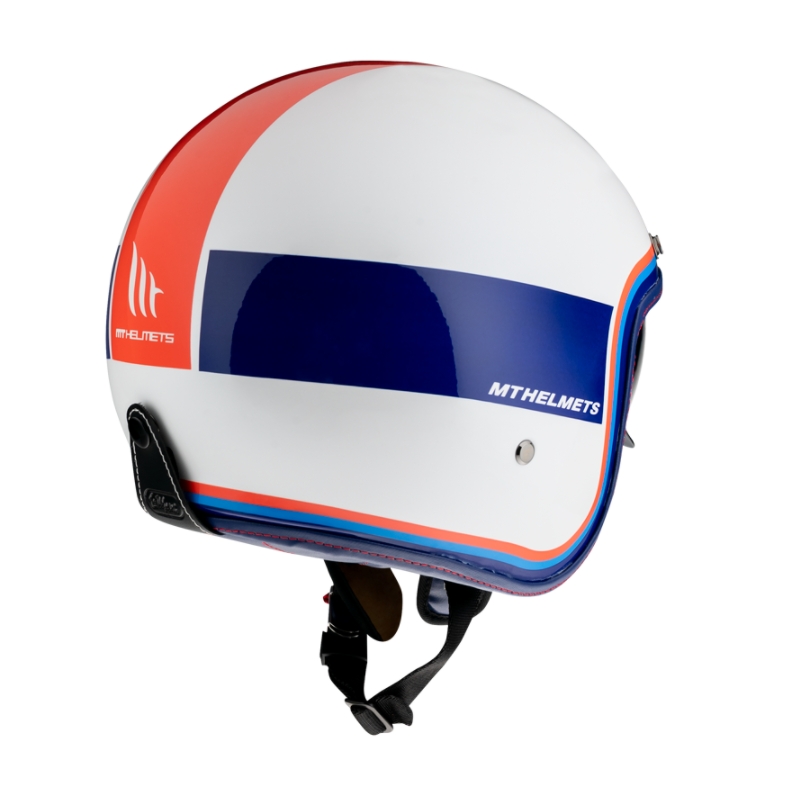 Kask otwarty MT LeMans 2 SV Tant biało-niebiesko-czerwony