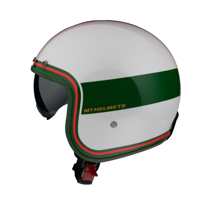 Kask otwarty MT LeMans 2 SV Tant biało-zielono-czerwony