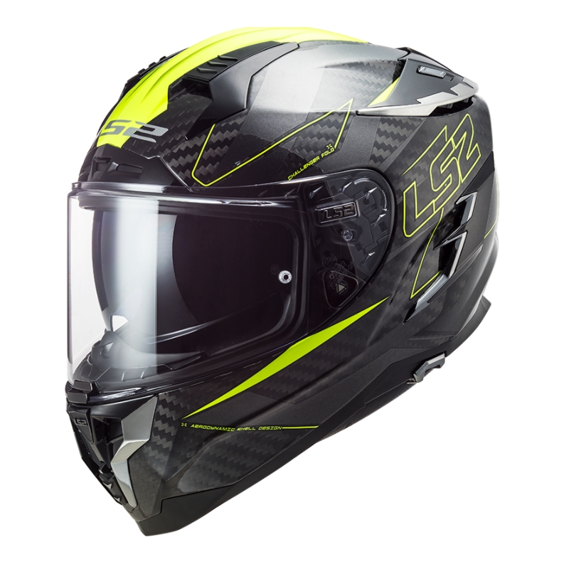 Integralny kask motocyklowy LS2 FF327 Challenger CT2 Fold black-fluo yellow