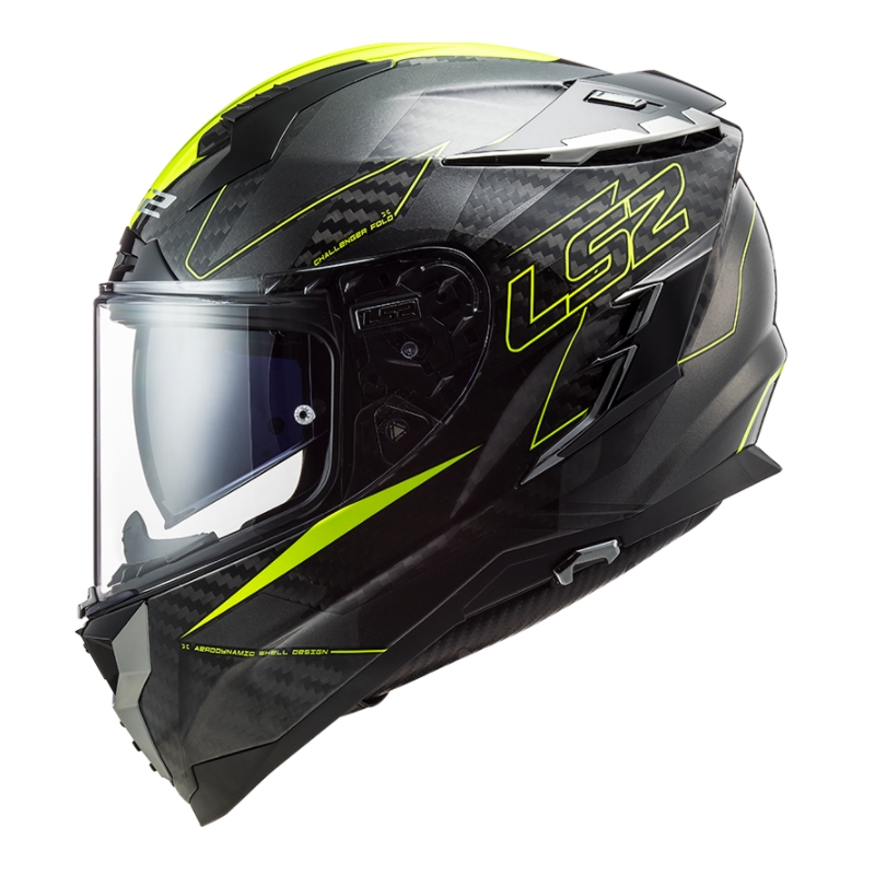 Integralny kask motocyklowy LS2 FF327 Challenger CT2 Fold black-fluo yellow