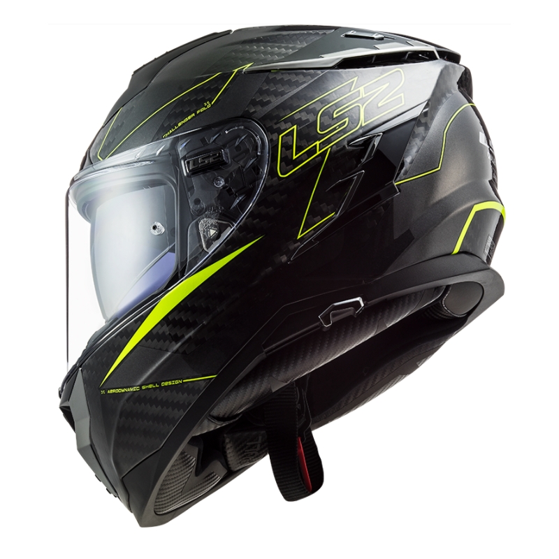 Integralny kask motocyklowy LS2 FF327 Challenger CT2 Fold black-fluo yellow