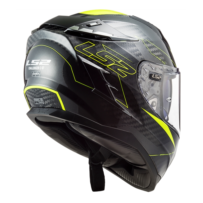 Integralny kask motocyklowy LS2 FF327 Challenger CT2 Fold black-fluo yellow