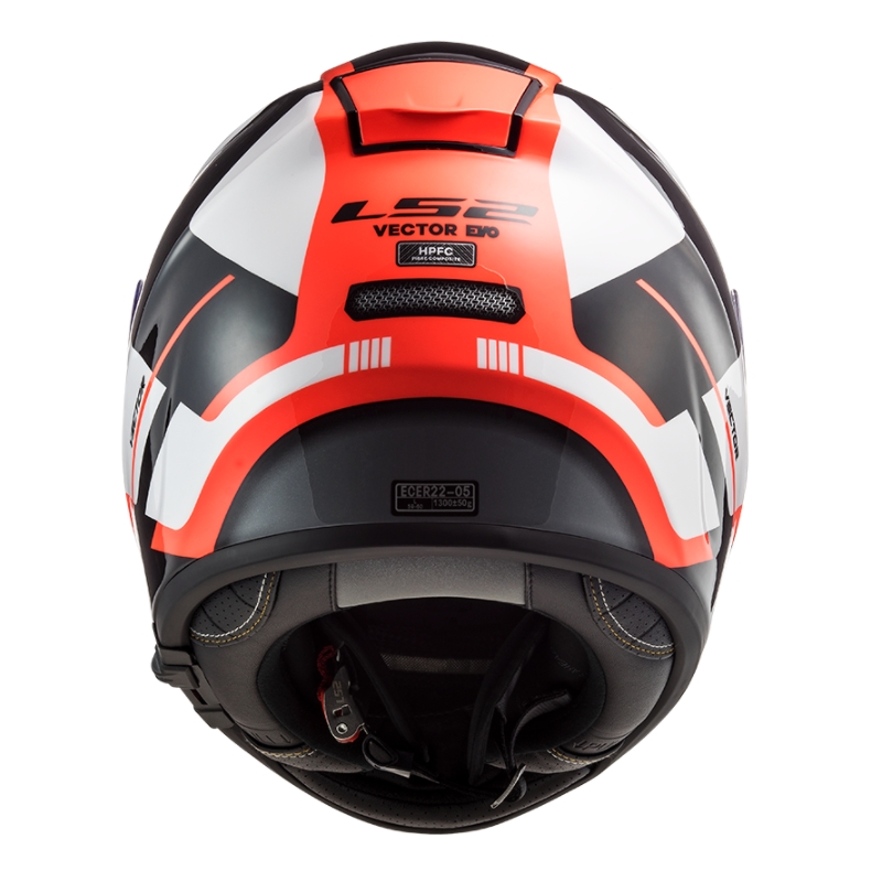 Kask integralny LS2 FF397 FT2 Automatyczny biało-pomarańczowo-czarny