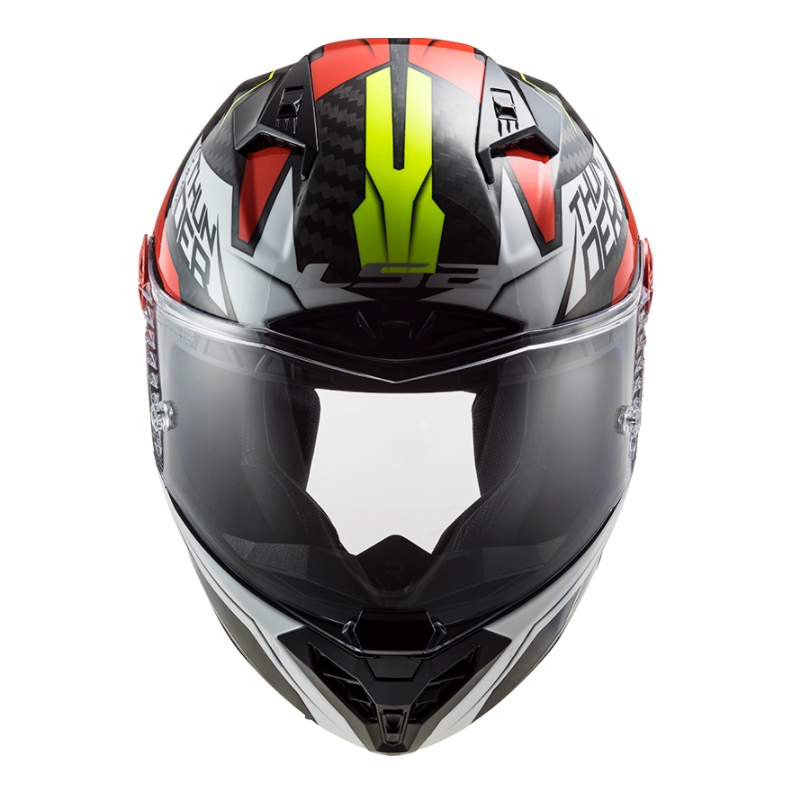 LS2 FF805 Thunder C Chase kask motocyklowy integralny czarno-biało-czerwony wyprzedaż