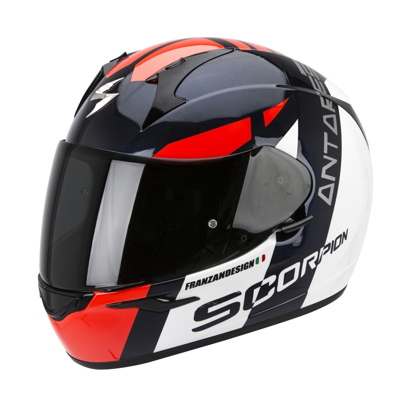 Moto integralny kask Scorpion EXO-410 Air Antares czarno-czerwony wyprzedaż