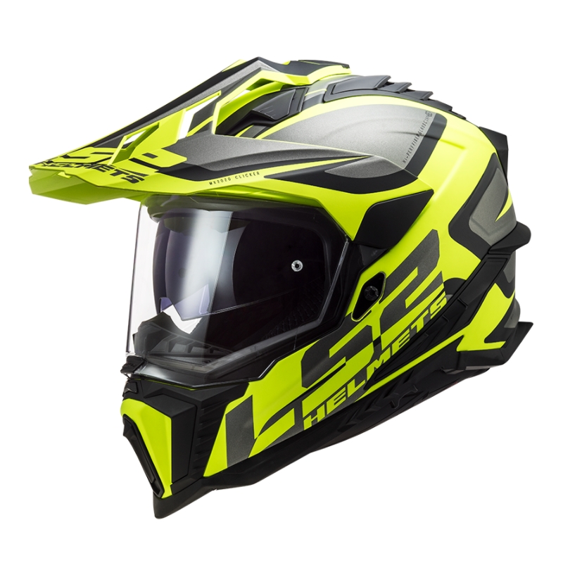 Kask Enduro LS2 MX701 Explorer Alter czarny-szary-fluo żółty