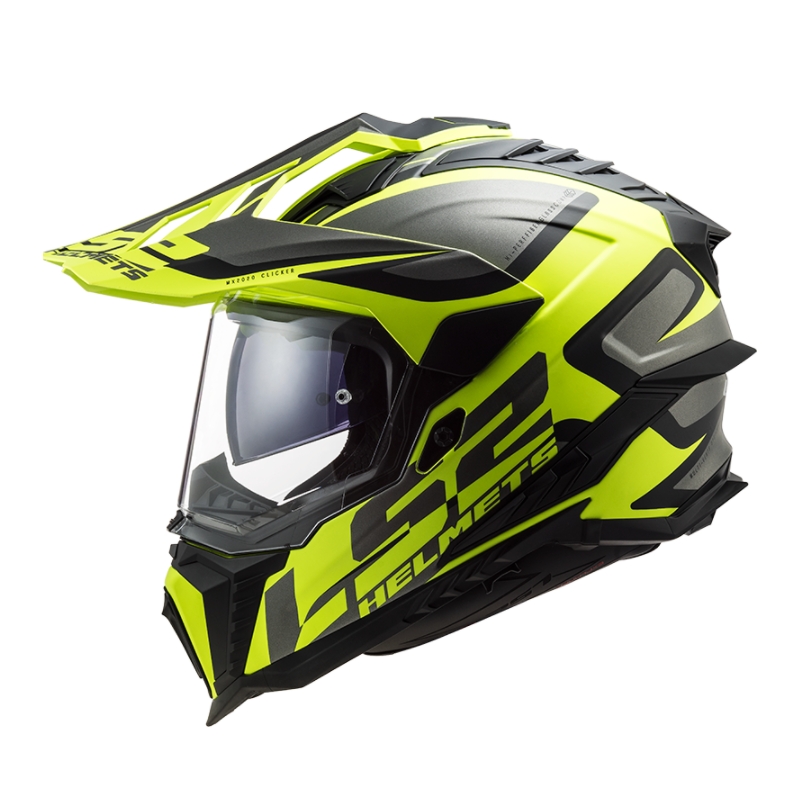 Kask Enduro LS2 MX701 Explorer Alter czarny-szary-fluo żółty