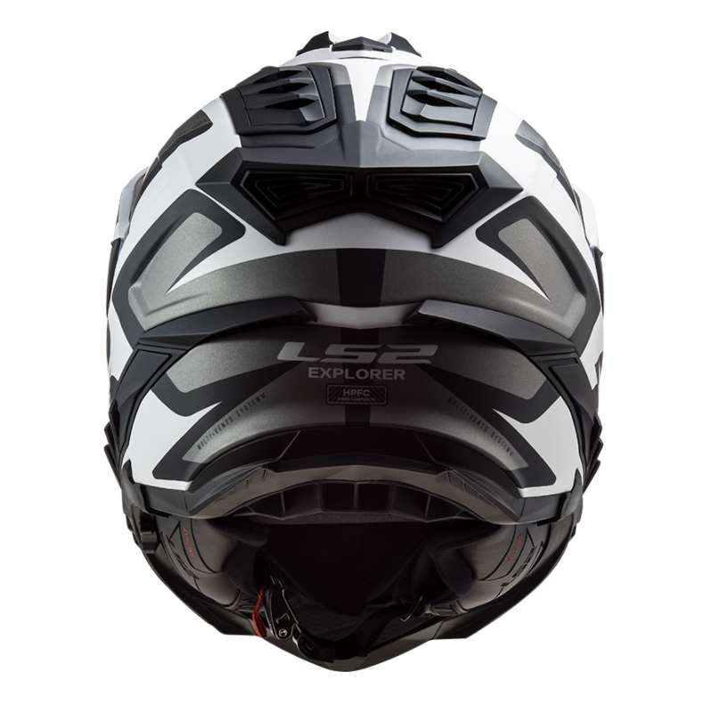 Kask Enduro LS2 MX701 Explorer Alter biało-czarno-szary