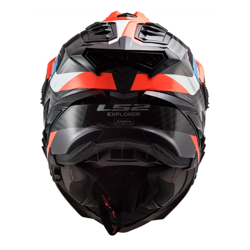 Kask Enduro LS2 MX701 Explorer C Frontier czarny-pomarańczowy-niebieski