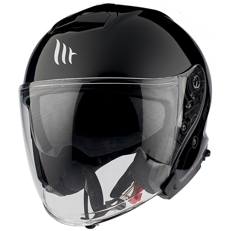 Otwarty kask motocyklowy MT Thunder 3 SV Solid czarny - II. jakość