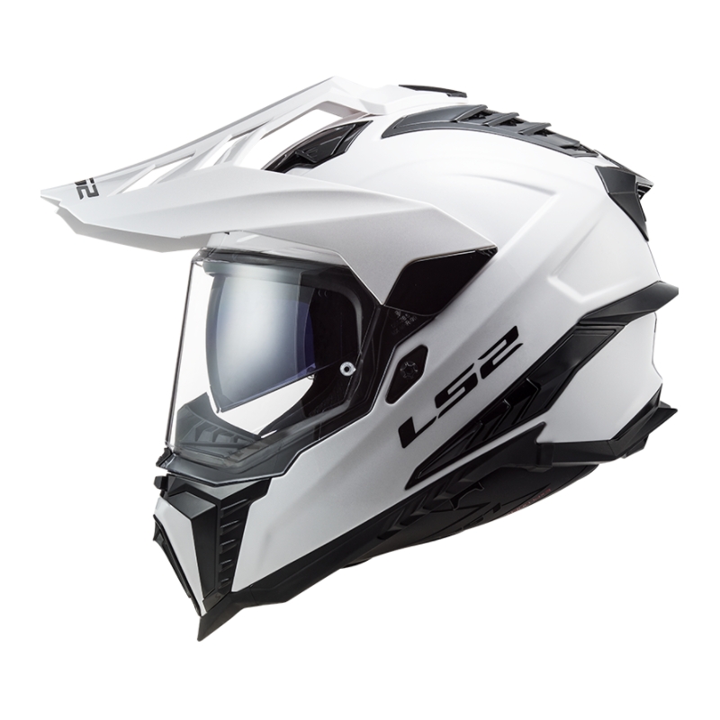 Kask Enduro LS2 MX701 Explorer Solid White