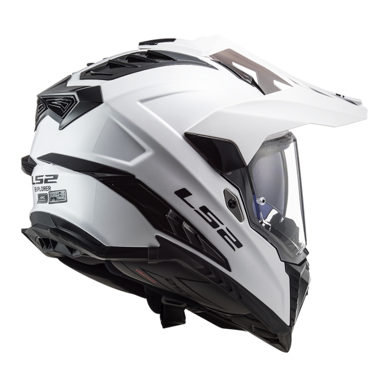Kask Enduro LS2 MX701 Explorer Solid White