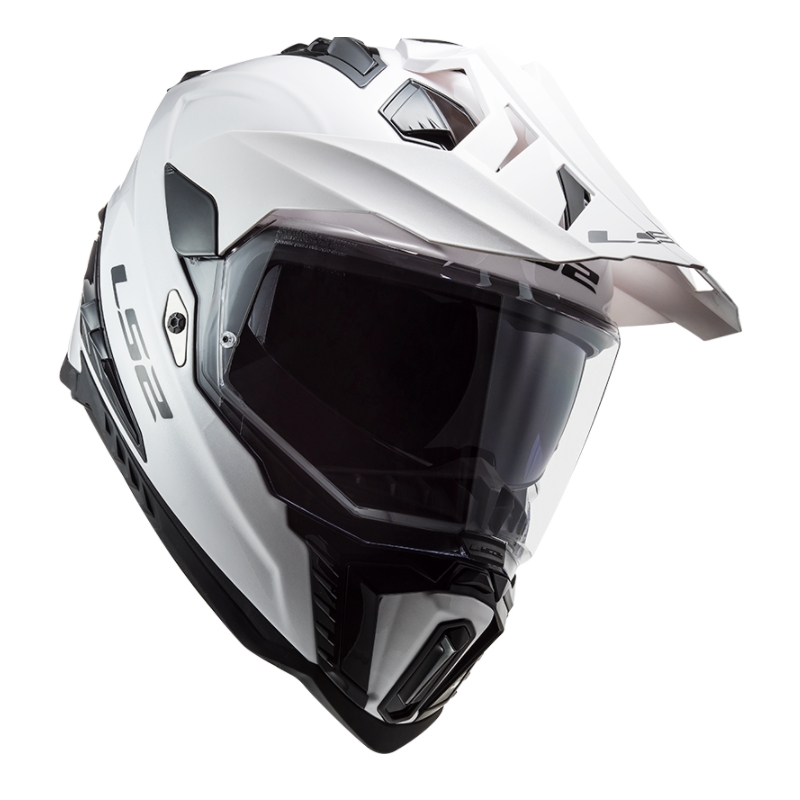 Kask Enduro LS2 MX701 Explorer Solid White