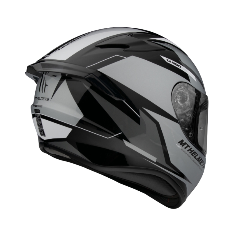Integralny kask motocyklowy MT FF106 Pro Targo Pro Sound czarno-biało-szary wyprzedaż
